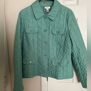 LOFT Aqua Quilted Jacket for Cozy Comfort